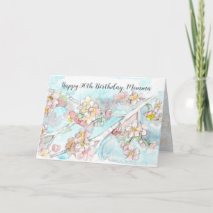 Happy 90th Birthday Mum Cherry Blossom Tree  Card