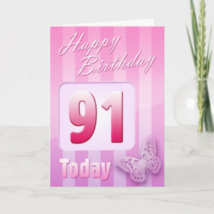 Happy 91st Birthday Grand Mother Great-Aunt Mom Card