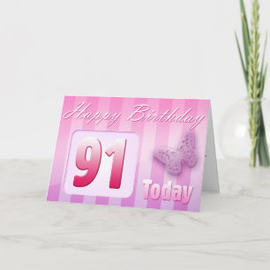 Happy 91st Birthday Grand Mother Great-Aunt Mum Card