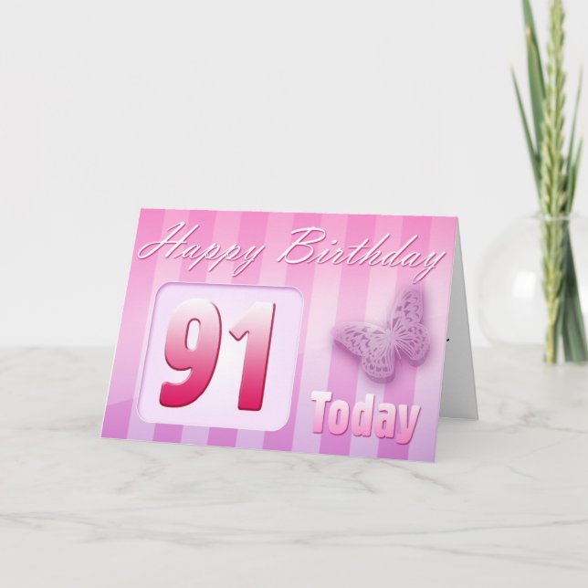 Happy 91st Birthday Grand Mother Great-Aunt Mum Card (Front)