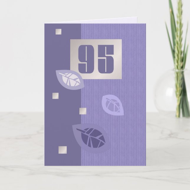 Happy 95th Birthday Customisable Greeting Cards (Front)