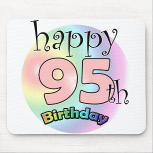 Happy 95th birthday (roze) mouse mat