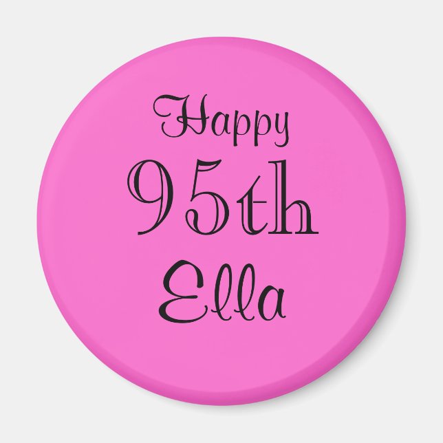Happy, 95th, Ella Magnet (Front)