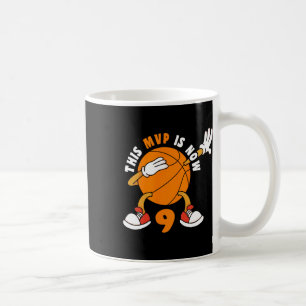 Happy 9 Birthday 9 Year Old Mvp Bysketbyll 9th Bir Coffee Mug
