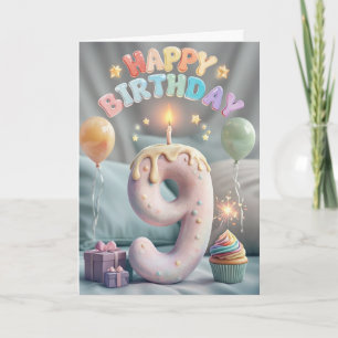 Happy 9th Birthday Card