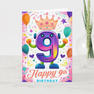 Happy 9th Birthday Card
