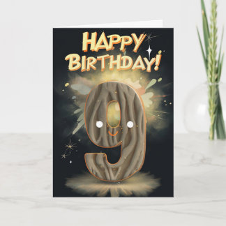 Happy 9th Birthday Card