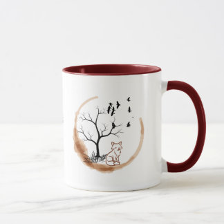 “Happy Accident” Fox Mug – Serene, Artsy, Thoughtf