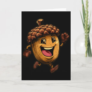 Happy Acorn Costume Card