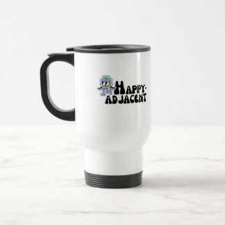 Happy-Adjacent Sticker Travel Mug
