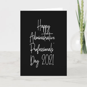 Happy Administrative professionals day 2021 admin Card