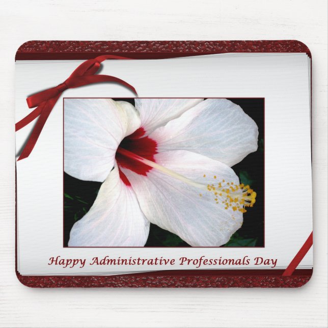 Happy Administrative Professionals Day Floral Mouse Mat (Front)