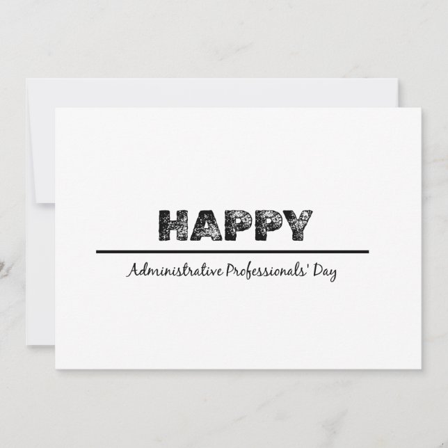 Happy Administrative Professionals' Day Invitation (Front)