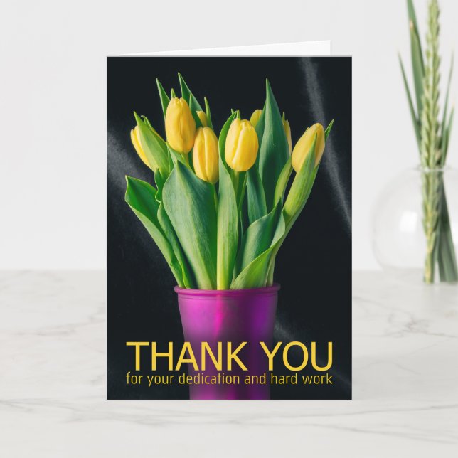 Happy Administrative Professionals Day Tulips Holiday Card (Front)