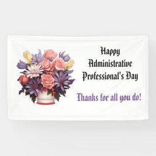 Happy Administrative Professionals Thank You  Banner