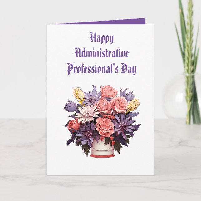 Happy Administrative Professionals Thank You card (Front)