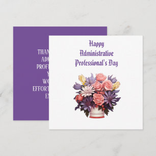 Happy Administrative Professionals Thank You card