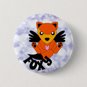 Happy Adorable Sweet Foxy Wing Badge