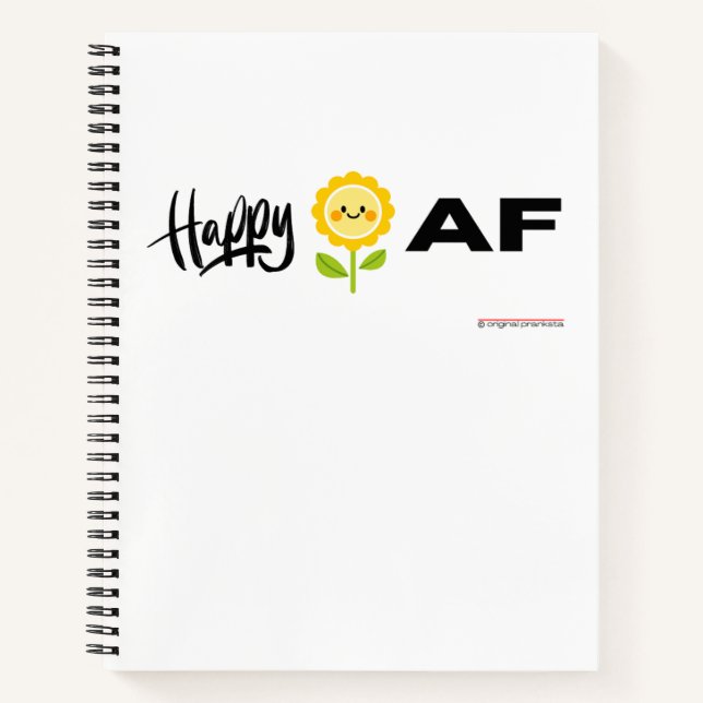 Happy AF - Notebook (Front)