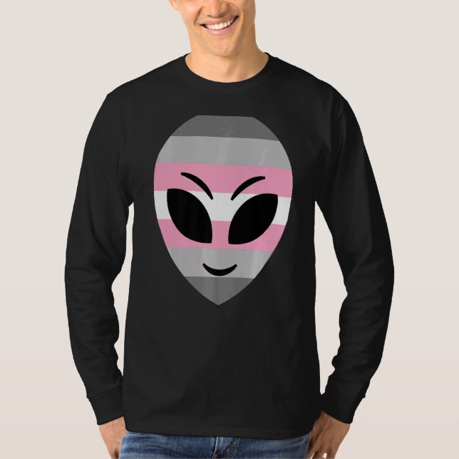 Happy Alien Demigirl Pride Flag T-Shirt (Front)