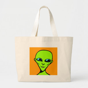 Happy Alien/ET Large Tote Bag