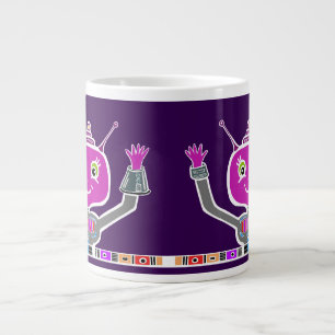 Happy Alien Robot Large Coffee Mug