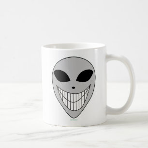 Happy Alien Smile Teeth Cosmic Science Fiction  Coffee Mug