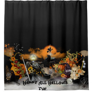Happy All Hallows Eve Shower Curtain