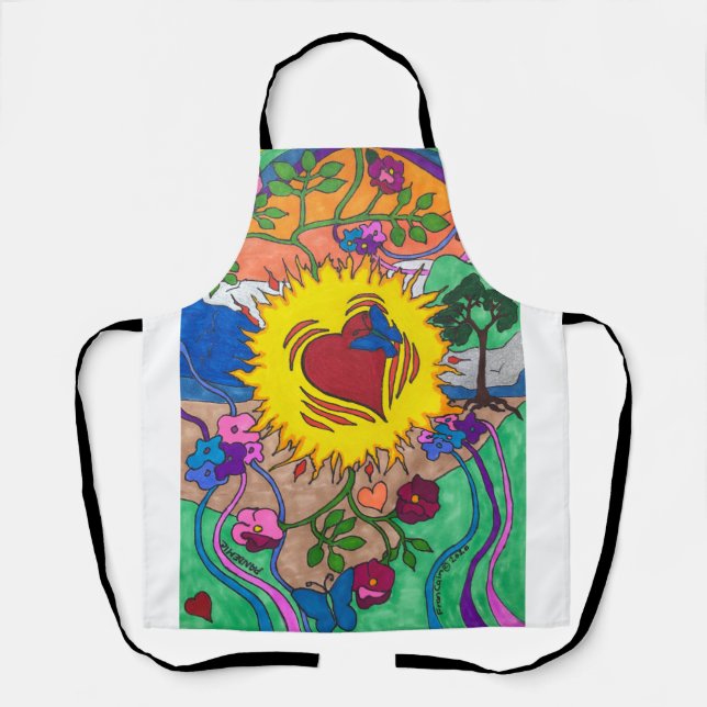 Happy All-Over Print Apron (Front)