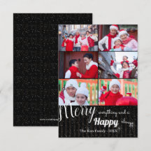 Happy Always Collage - 3x5 Photo Holiday Card