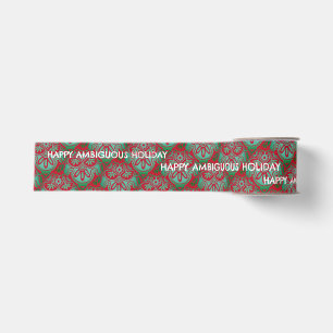 Happy Ambiguous Holiday Ribbon Grosgrain Ribbon