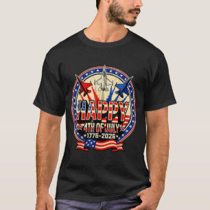 Happy american 1776 2026 usa patrioctic 4th of jul T-Shirt