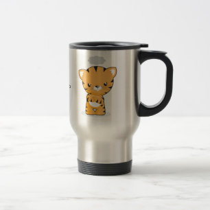 Happy and Angry Kitten Travel Mug