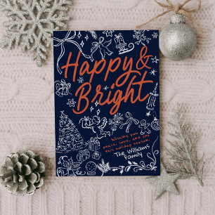 Happy and Bright Christmas and Holiday Card 
