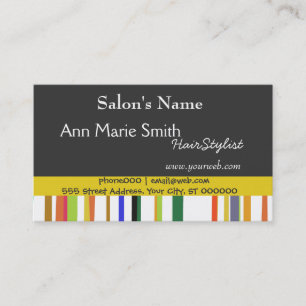 Happy and Cute Salon  Barber Appointment Card