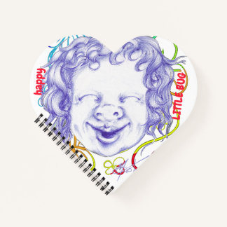 Happy and laughing with joy notebook
