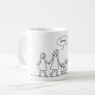 Happy and loving family mug