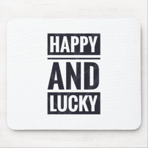 Happy and lucky mouse mat