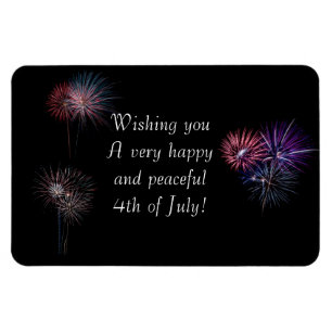 Happy and Peaceful 4th of July Magnet