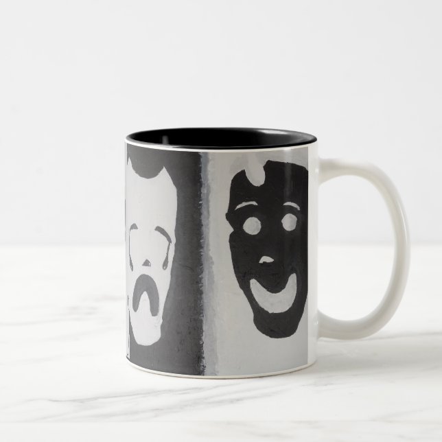 HAPPY AND SAD Two-Tone COFFEE MUG (Right)