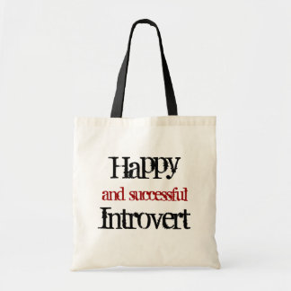 Happy and successful introvert tote bag