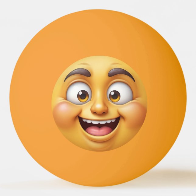 Happy Angry Emojis Ping Pong Ball (Front)