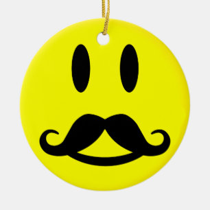 Happy & Angry Moustache ornament
