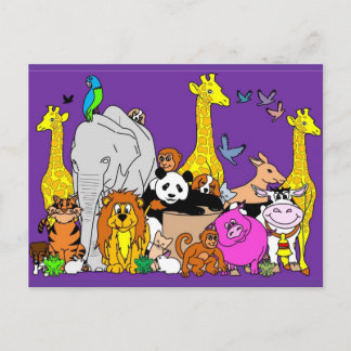 Happy Animals Postcard