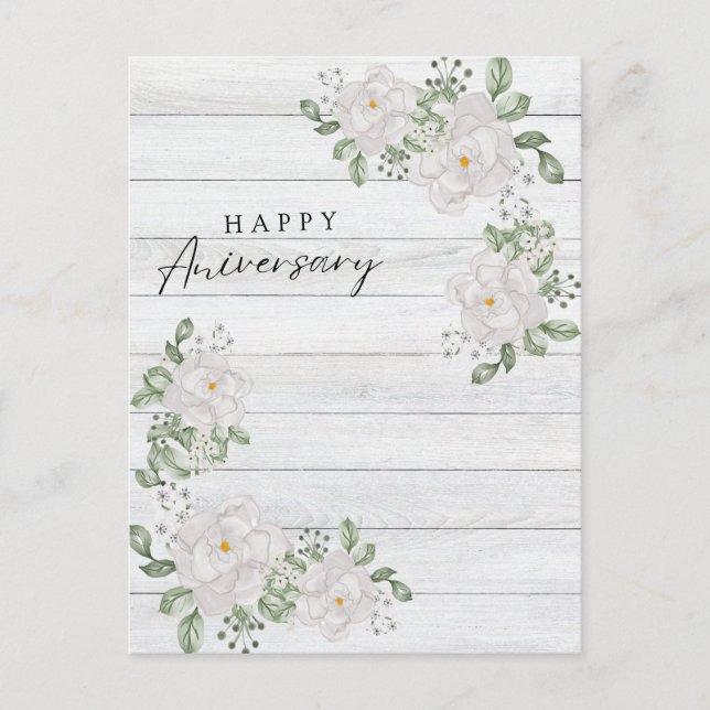HAPPY ANIVERSARY HOLIDAY POSTCARD (Front)