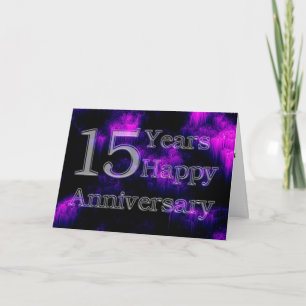 Happy Anniversary 15 Years (wedding anniversary) Card