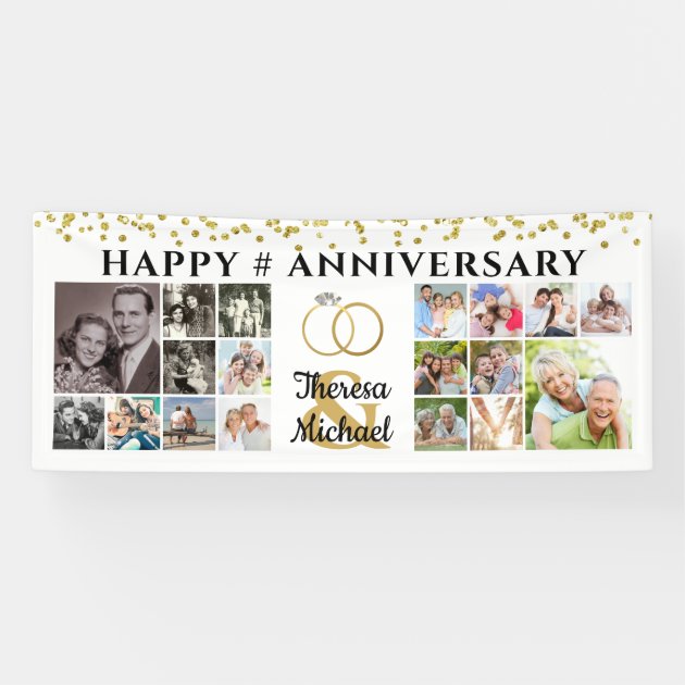 18th Customized Personalised Birthday Hearts Party  Gift Idea Canvas Banner 