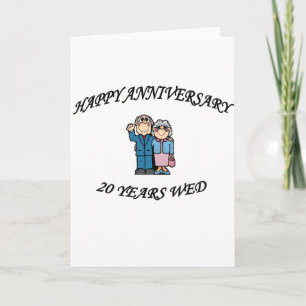 HAPPY ANNIVERSARY 20 YEARS CARD
