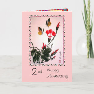 White Cotton Cards Hochzeitskarte '20 Years Anniversary' – Handgefertigt, 16x16 Cm, Mit Strass