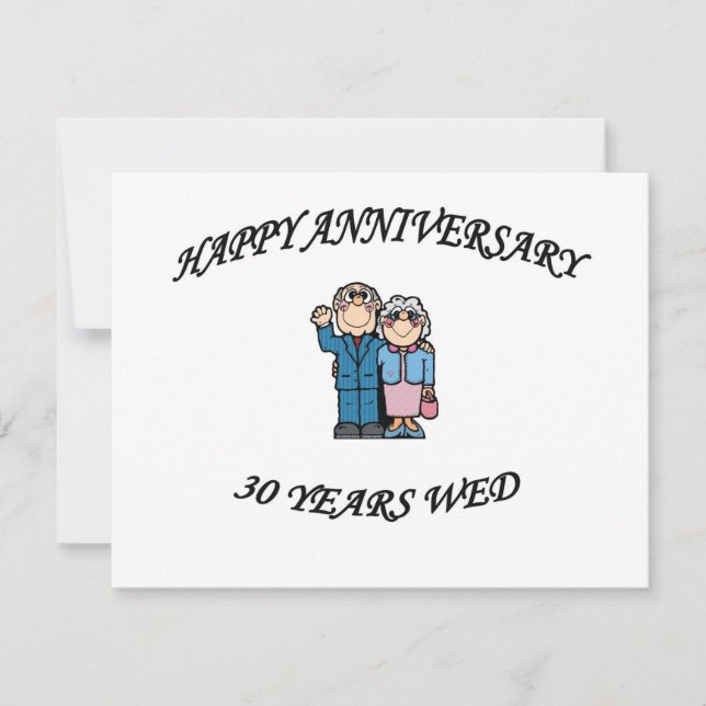 HAPPY ANNIVERSARY 30 CARD (Front)
